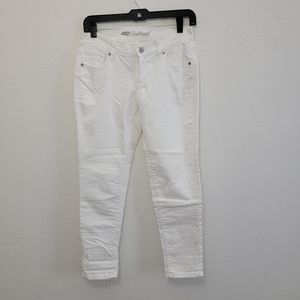 BOGO Old Navy The Boyfriend White Distressed Skinny Jeans Size 0